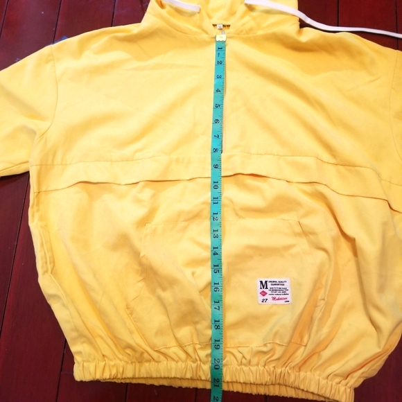 Korean Style Sunshine Yellow Lightweight Hoodie with Neck Zipper - Picture 5 of 8